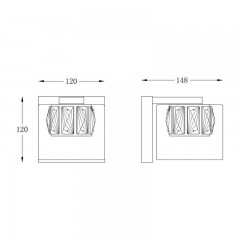 Бра декоративне Zuma Line Gem Wall W0389-01A-B5AC