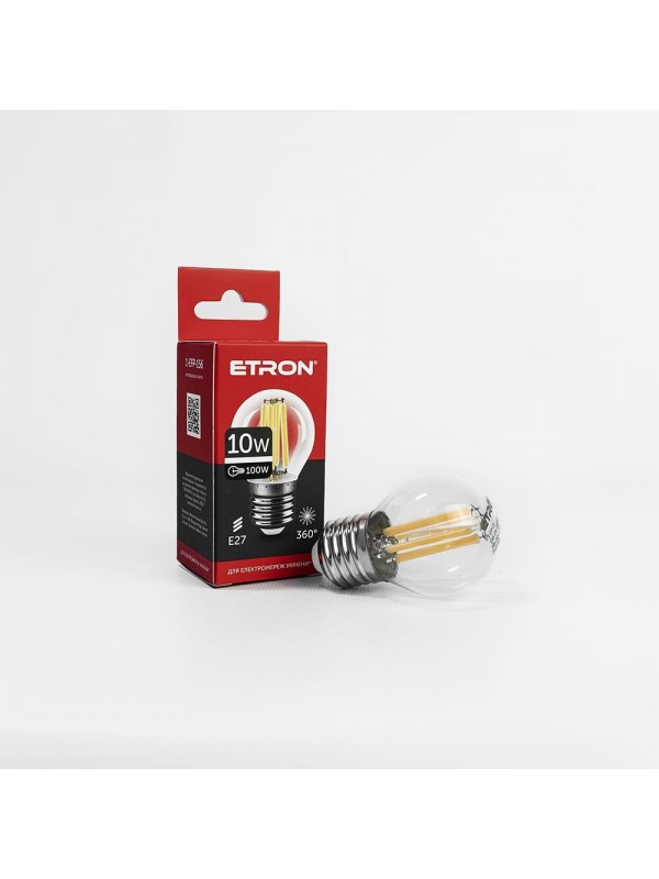 Лампа світлодіодна ETRON Filament 1-EFP-156 G45 10W 4200K E27