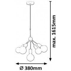 Люстра декоративна Rabalux 5598 MALIK
