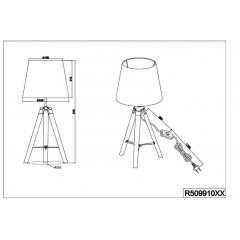 Декоративна настільна лампа Trio Tripod R50991001