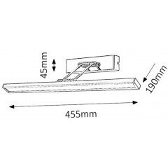 Підсвітка для картин і дзеркал Rabalux 3907 Picture slim
