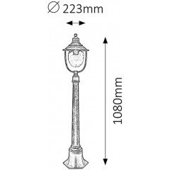 Світильник вуличний Rabalux 8679 Barcelona