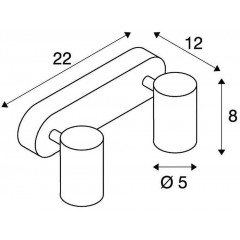 Спот з двома лампами SLV 156510