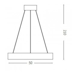 Люстра сучасна Ideal lux 245669 Oracle SP1 Square D50 Bianco