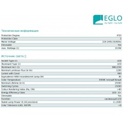 Точковий врізний світильник Eglo 94056 Fueva 1