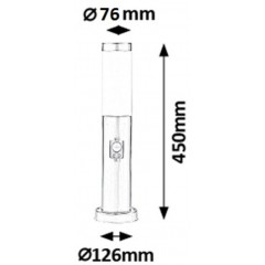 Світильник вуличний Rabalux 8267 Inox Torch