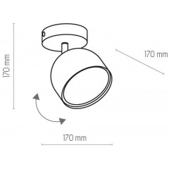 Бра спрямованого світла TK LIGHTING 3414