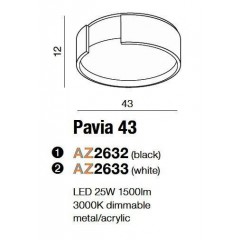 Стельовий світильник Azzardo AZ2632 Pavia 43