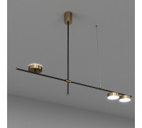 Люстра сучасна Svoji SV0057-3 BK+GD 3000K