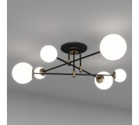 Люстра сучасна стельова Svoji SV0020-6P BK+GD