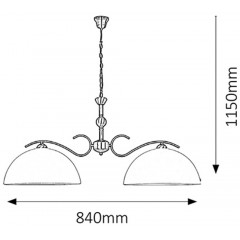 Люстра класична Rabalux 7139 Aurelia