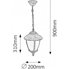 Вуличний підвісний світильник Rabalux 8479 Madrid