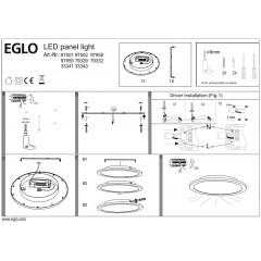 Стельовий світильник Eglo 97501 Sarsina