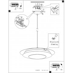 Люстра-підвіс Eglo MONEVA-C 98041 Smart Lighting rgb+tw