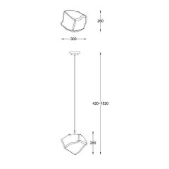 Люстра-підвіс Zuma Line Rock Pendant P0488-01A-F4FZ