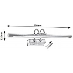 Підсвітка для картин і дзеркал Rabalux 1498 LUDOVIC