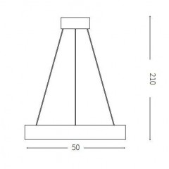 Люстра сучасна Ideal lux 245676 Oracle SP1 Square D50 Nero