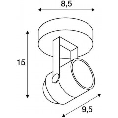 Точковий накладний світильник SLV 132021
