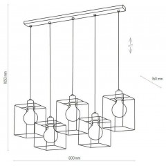 Люстра-підвіс TK lighting Cayo 4198