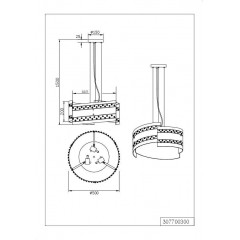 Люстра-підвіс Trio Christobal 307700300