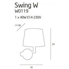 Бра декоративне Maxlight W0119 Swing