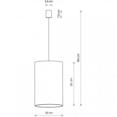 Люстра-підвіс Nowodvorski 8445 Barrel L White