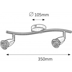 Спот з двома лампами Rabalux 5992 Norman