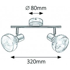 Спот з двома лампами Rabalux 5556 HOLLY