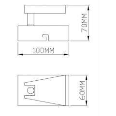 Бра спрямованого світла Zuma Line Spazio Spot CK99603A-1