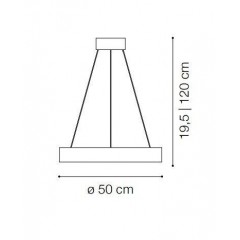 Люстра сучасна Ideal lux 211404 Oracle SP1 D50 Round Bianco