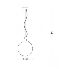 Люстра-підвіс Ideal lux 241357 Grape SP1 Small Bianco