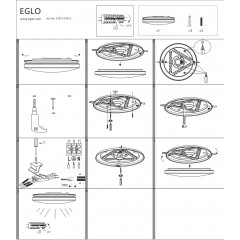 Стельовий світильник Eglo 97877 Frania