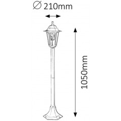Світильник вуличний Rabalux 8209 Velence
