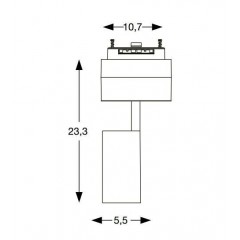 Світильник для трекової системи Ideal lux 223049 Arca Track 14W 36° 4000K