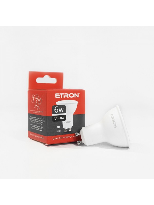 Лампа світлодіодна ETRON Light 1-ELP-068 MR16 6W 4200K GU10