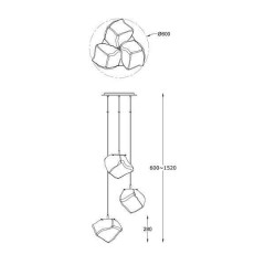 Люстра-підвіс Zuma Line Rock Pendant P0488-03A-B5FZ