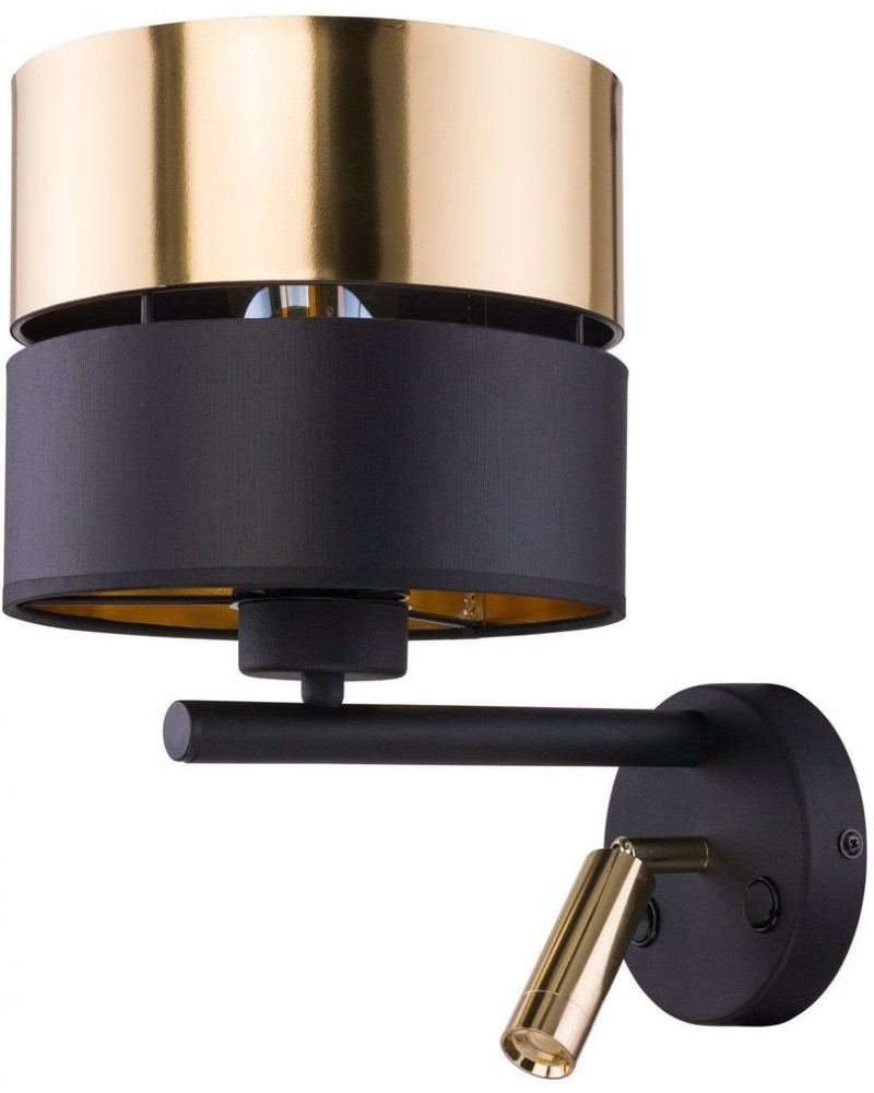 Бра з лампою для читання TK lighting 2579 Hilton Black