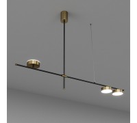 Люстра сучасна Svoji SV0057-3 BK+GD 4000K