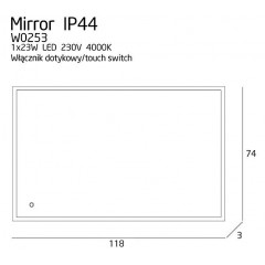 Дзеркало Maxlight W0253 MIRROR