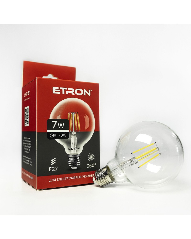 Лампа світлодіодна ETRON Filament 1-EFP-162 G95 7W 4200K E27