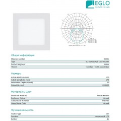Точковий врізний світильник Eglo 94061 Fueva 1
