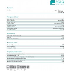 Люстра-вентилятор Eglo 35043 Losciale
