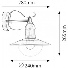Світильник вуличний Rabalux 8270 Oslo