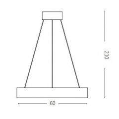 Люстра сучасна Ideal lux 245690 Oracle SP1 Square D60 Nero