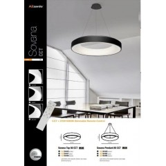 Люстра сучасна Azzardo AZ3450 Sovana Pendant 80 CCT (grey)