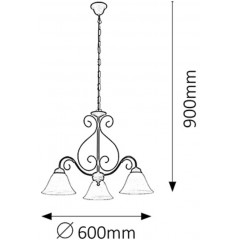 Люстра класична Rabalux 7813 Athen