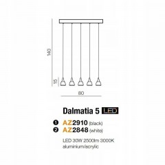 Люстра-підвіс Azzardo AZ2848 Dalmatia 5