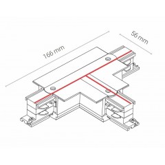 Елемент трекової системи Nowodvorski 8238 CTLS RECESSED POWER T CONNECTOR LEFT 2 (T-L2) WHITE CN