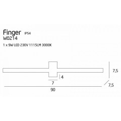 Підсвітка для картин і дзеркал Maxlight W0214 Finger