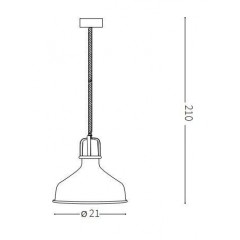 Люстра-підвіс Ideal lux 238104 Eris-1 SP1 Bianco